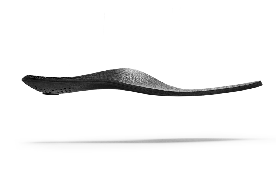 SOLS custom 3D-printed orthotic — side profile
